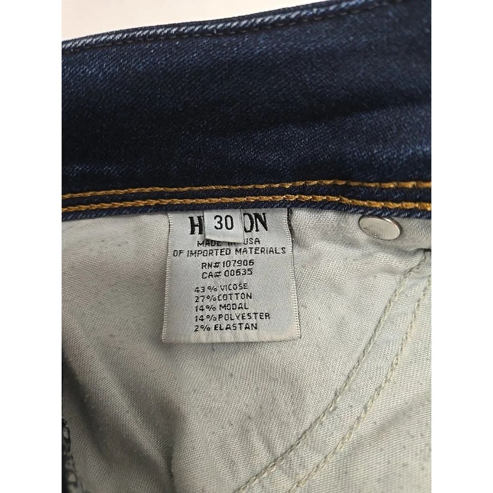 Hudson Beth Baby Boot Jeans Size 30 Stretch Denim Low Rise Bootcut Blue - Picture 6 of 11
